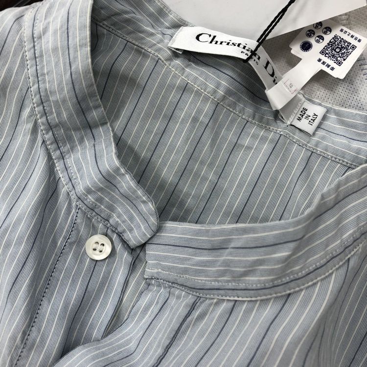 Dior Dior Bee Stripe Silk Button Up Shirt Size 36 Size XS / US 0-2 / IT 36-38 - 4 Thumbnail