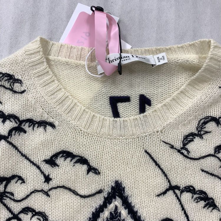 Dior Dior Star Embroidery Knit Sweater Size 36 Size XS / US 0-2 / IT 36-38 - 4 Thumbnail