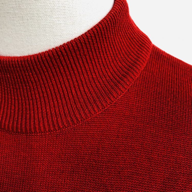 Dior Dior Red Embroidered Logo Turtleneck Sweater Size M Size US M / EU 48-50 / 2 - 5 Thumbnail