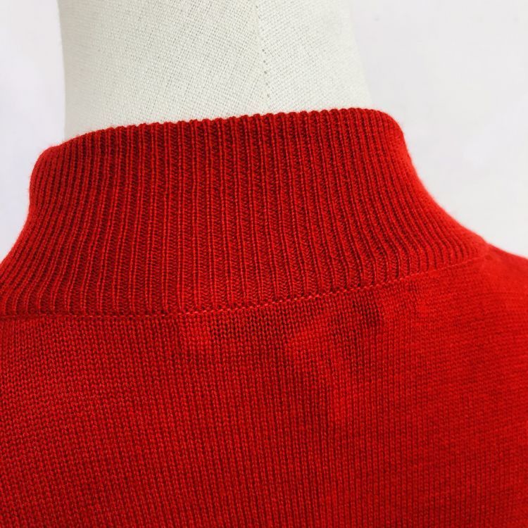 Dior Dior Red Embroidered Logo Turtleneck Sweater Size M Size US M / EU 48-50 / 2 - 6 Thumbnail