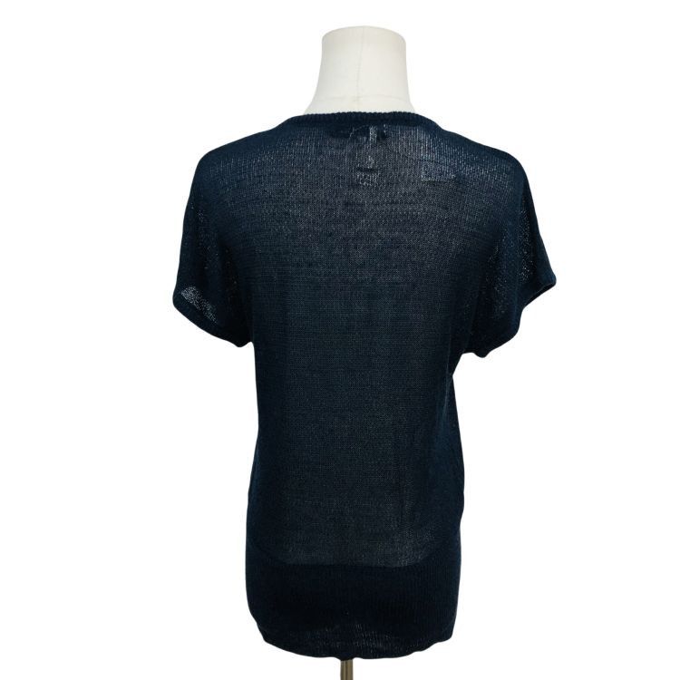 Dior Dior Blue Knit Button Front Top Size M Size M / US 6-8 / IT 42-44 - 2 Thumbnail