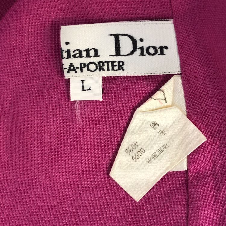 Dior Christian Dior Magenta Blazer Size L Size L / US 10 / IT 46 - 3 Thumbnail