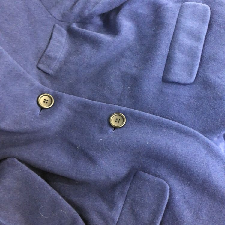 Dior Christian Dior Blue Wool Blend Coat Size M / US 6-8 / IT 42-44 - 5 Thumbnail