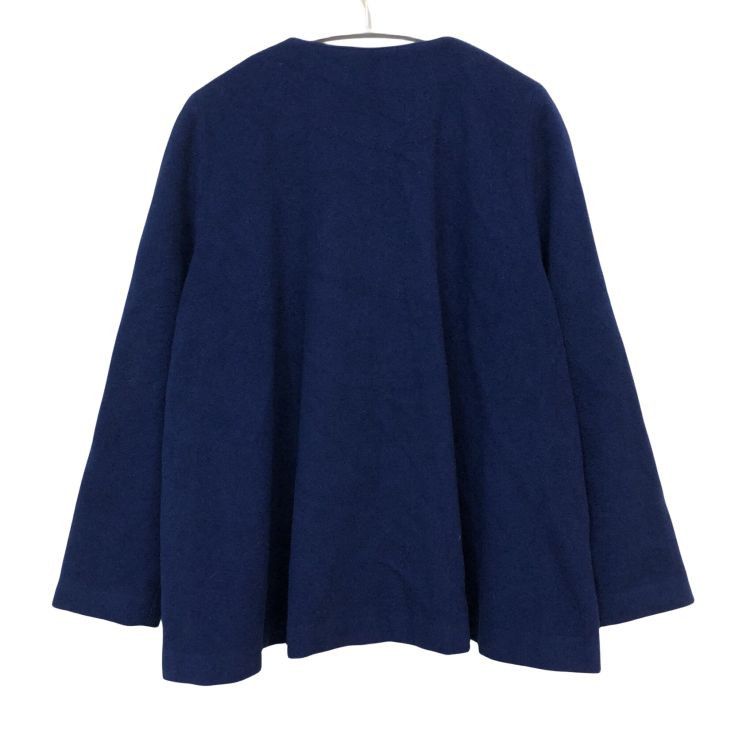 Dior Christian Dior Blue Wool Blend Coat Size M / US 6-8 / IT 42-44 - 2 Thumbnail
