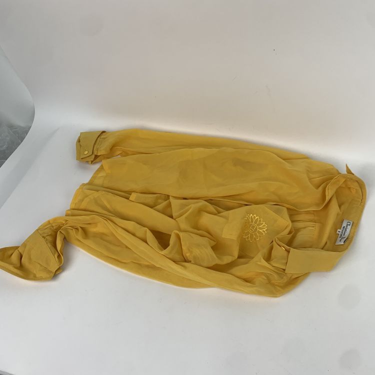 Dior Dior Yellow Embroidered Button Up Shirt Size M Size M / US 6-8 / IT 42-44 - 7 Thumbnail