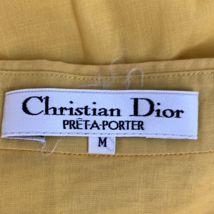 Dior Dior Yellow Embroidered Button Up Shirt Size M Size M / US 6-8 / IT 42-44 - 3 Thumbnail