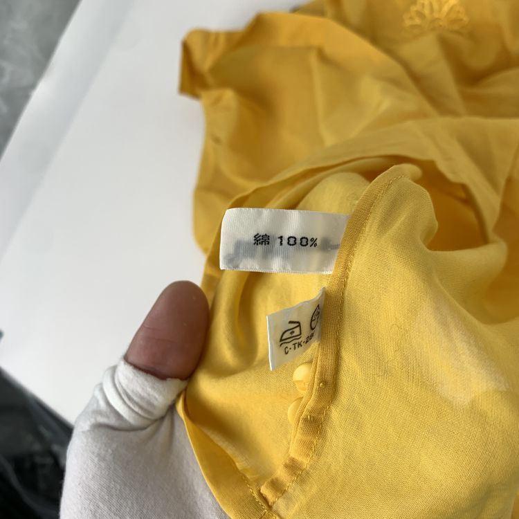 Dior Dior Yellow Embroidered Button Up Shirt Size M Size M / US 6-8 / IT 42-44 - 5 Thumbnail