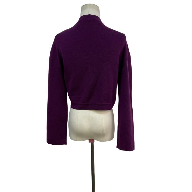 Dior Christian Dior Purple Wool Sweater Size M Size M / US 6-8 / IT 42-44 - 2 Thumbnail