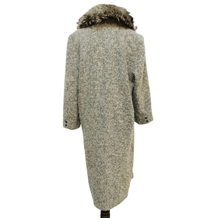 Dior Christian Dior Wool Blend Fur Collar Coat Size L Size L / US 10 / IT 46 - 2 Thumbnail