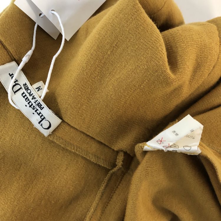 Dior Christian Dior Mustard Wool Midi Dress Size M Size M / US 6-8 / IT 42-44 - 8 Thumbnail