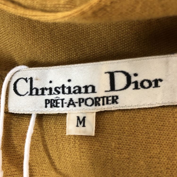 Dior Christian Dior Mustard Wool Midi Dress Size M Size M / US 6-8 / IT 42-44 - 3 Thumbnail