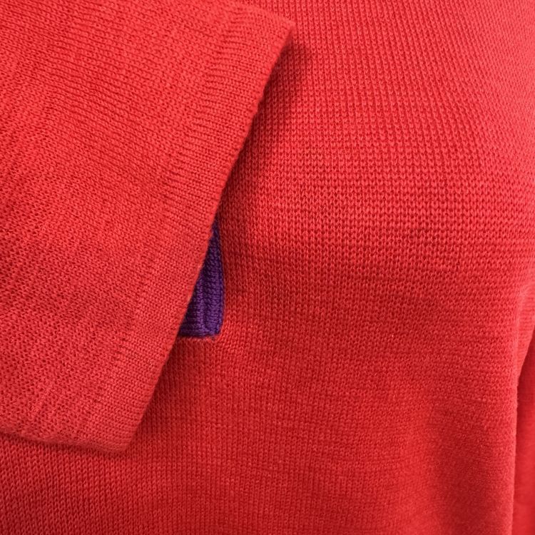 Dior Christian Dior Red Knit Polo Size L Size L / US 10 / IT 46 - 2 Thumbnail