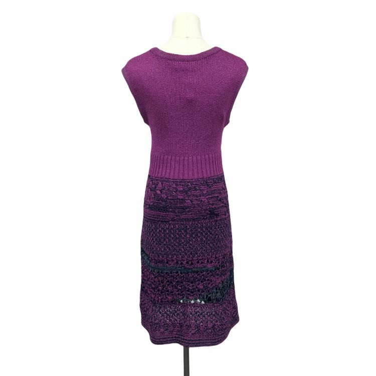 Chanel Chanel Purple Knit Pattern Mini Dress Size 36 Size XS / US 0-2 / IT 36-38 - 2 Thumbnail