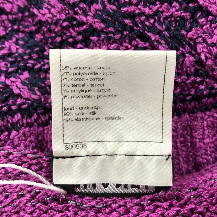 Chanel Chanel Purple Knit Pattern Mini Dress Size 36 Size XS / US 0-2 / IT 36-38 - 5 Thumbnail
