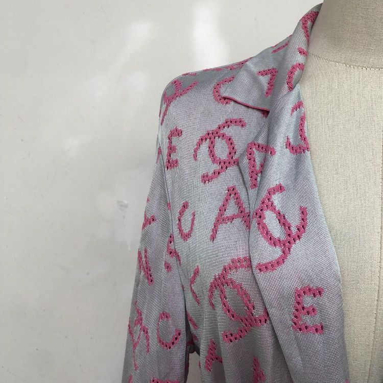 Chanel Chanel Logo Pattern Knit Midi Dress Size 36 Size XS / US 0-2 / IT 36-38 - 5 Thumbnail