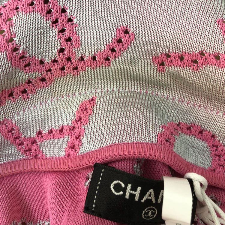 Chanel Chanel Logo Pattern Knit Midi Dress Size 36 Size XS / US 0-2 / IT 36-38 - 10 Thumbnail
