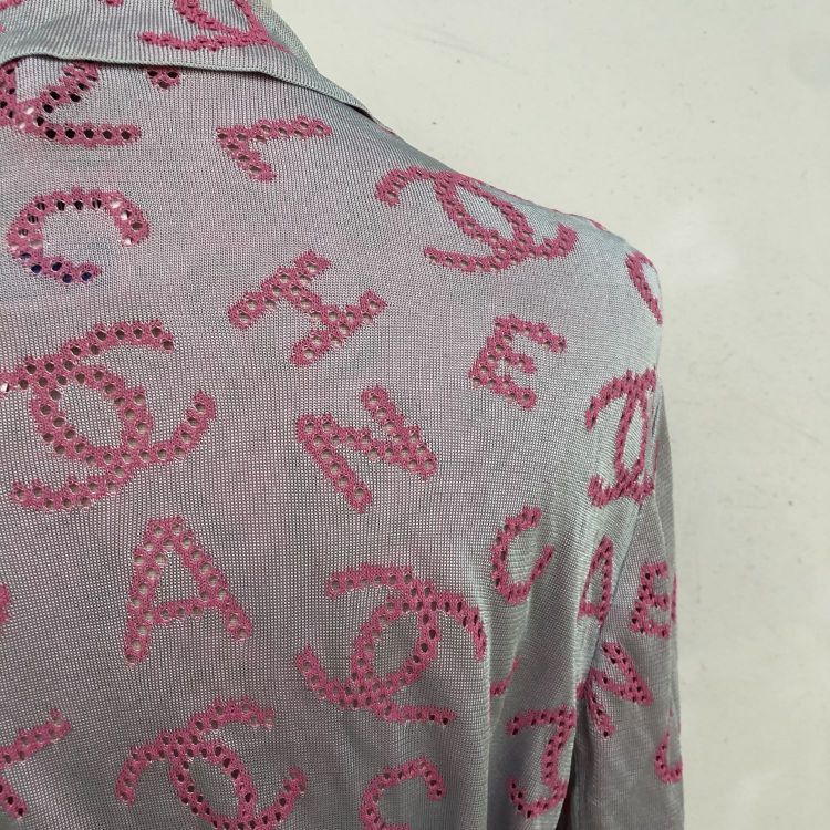 Chanel Chanel Logo Pattern Knit Midi Dress Size 36 Size XS / US 0-2 / IT 36-38 - 7 Thumbnail