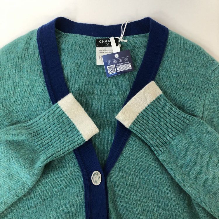 Chanel Chanel Cashmere Colorblock Cardigan Size 34 Size XS / US 0-2 / IT 36-38 - 9 Thumbnail
