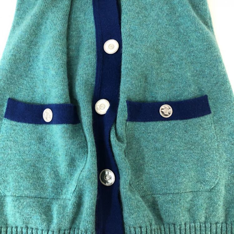 Chanel Chanel Cashmere Colorblock Cardigan Size 34 Size XS / US 0-2 / IT 36-38 - 11 Thumbnail