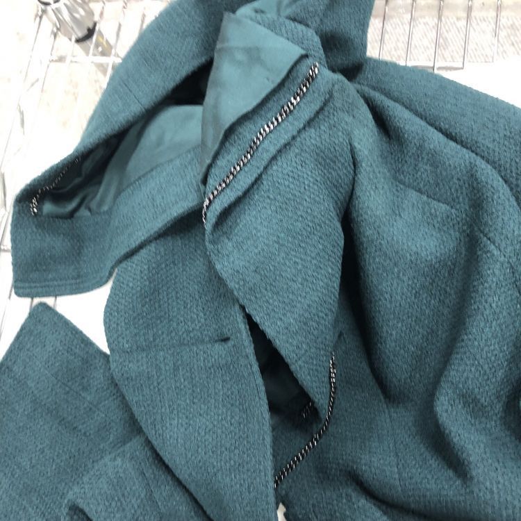 Chanel Chanel Wool Blend Blazer Green Size 36 Size XS / US 0-2 / IT 36-38 - 7 Thumbnail