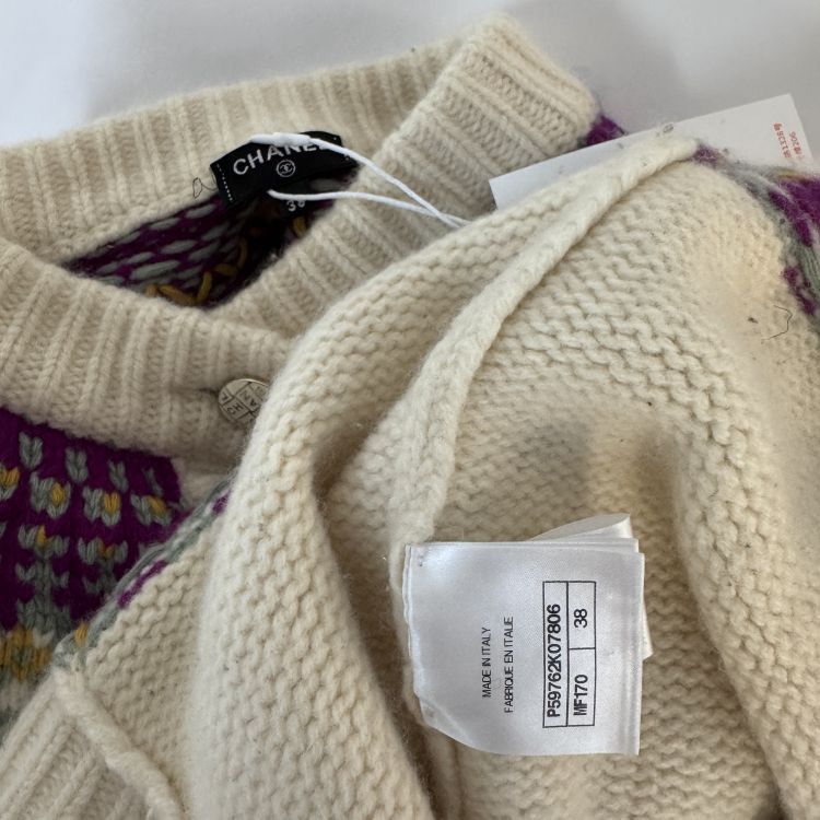 Chanel Chanel Fair Isle Wool Cardigan Size 38 Size S / US 4 / IT 40 - 8 Thumbnail