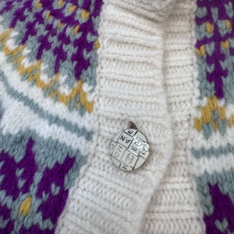 Chanel Chanel Fair Isle Wool Cardigan Size 38 Size S / US 4 / IT 40 - 6 Thumbnail