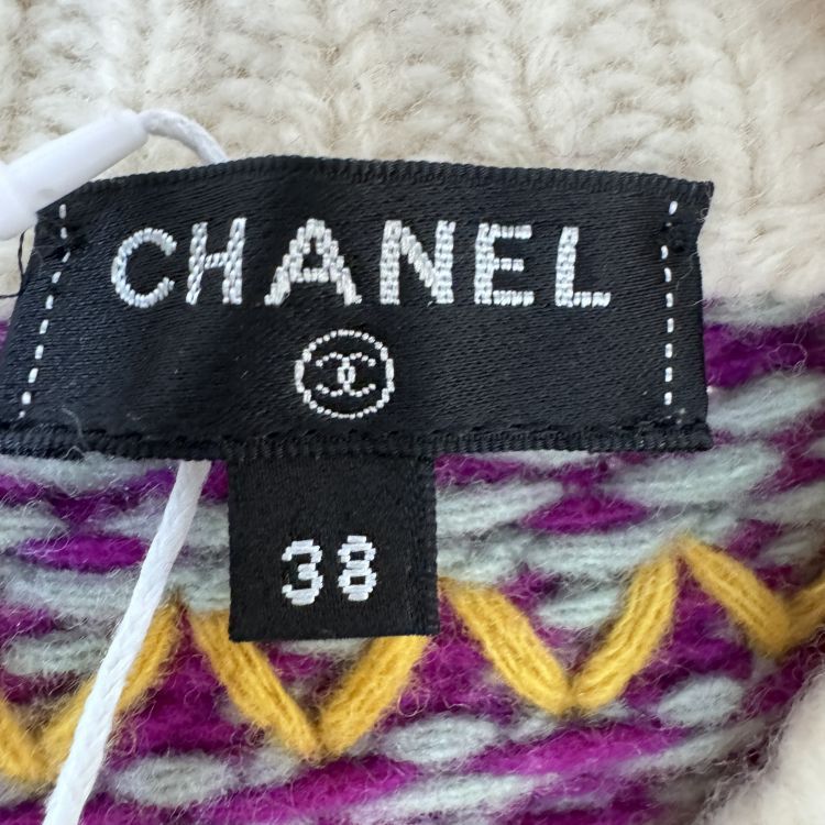 Chanel Chanel Fair Isle Wool Cardigan Size 38 Size S / US 4 / IT 40 - 3 Thumbnail