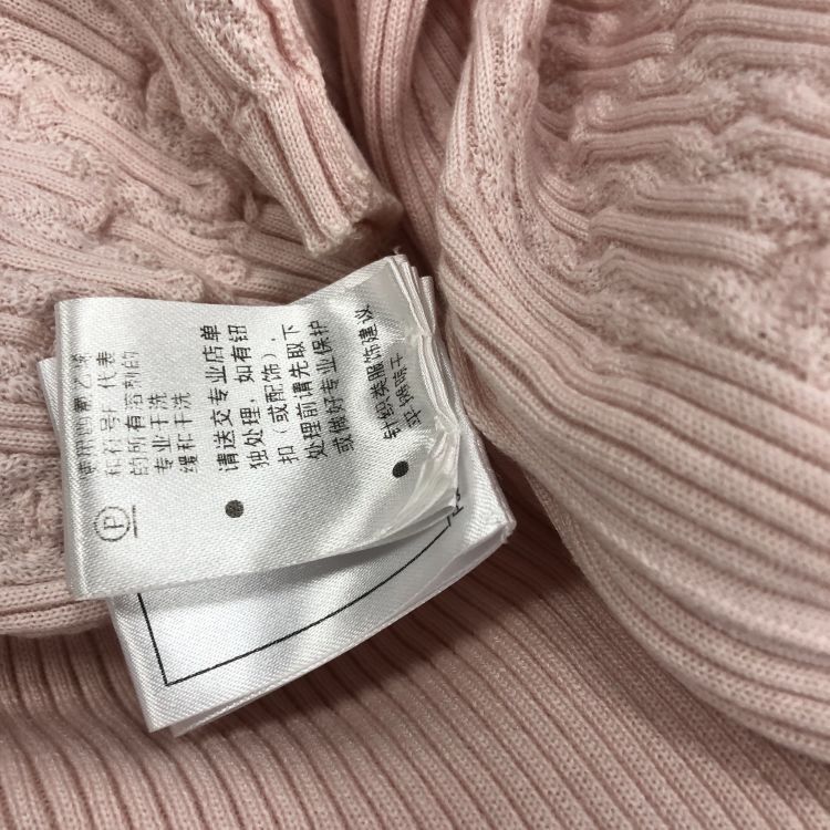 Chanel Chanel Pink Textured Knit Short Sleeve Sweater Size 38 Size S / US 4 / IT 40 - 5 Thumbnail