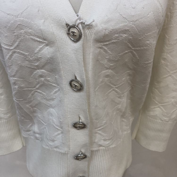 Chanel Chanel Patterned Knit Cardigan Size 40 Size M / US 6-8 / IT 42-44 - 5 Thumbnail