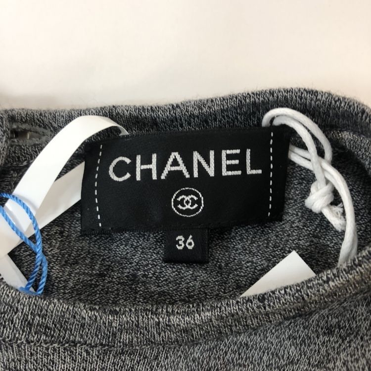Chanel Chanel Ribbed Knit Button Back Midi Dress Size 36 Size XS / US 0-2 / IT 36-38 - 3 Thumbnail