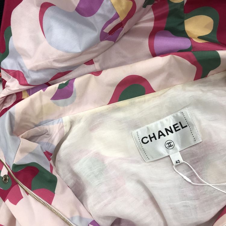 Chanel Chanel Abstract Print Silk Jacket Size 40 Size M / US 6-8 / IT 42-44 - 5 Thumbnail