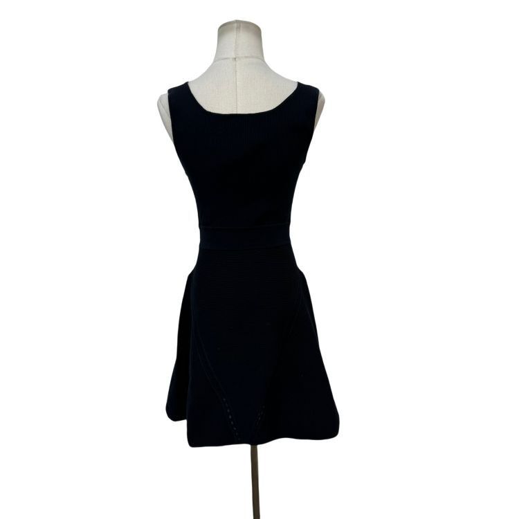 Chanel Chanel Black Ribbed Mini Dress Size 36 Size XS / US 0-2 / IT 36-38 - 2 Thumbnail