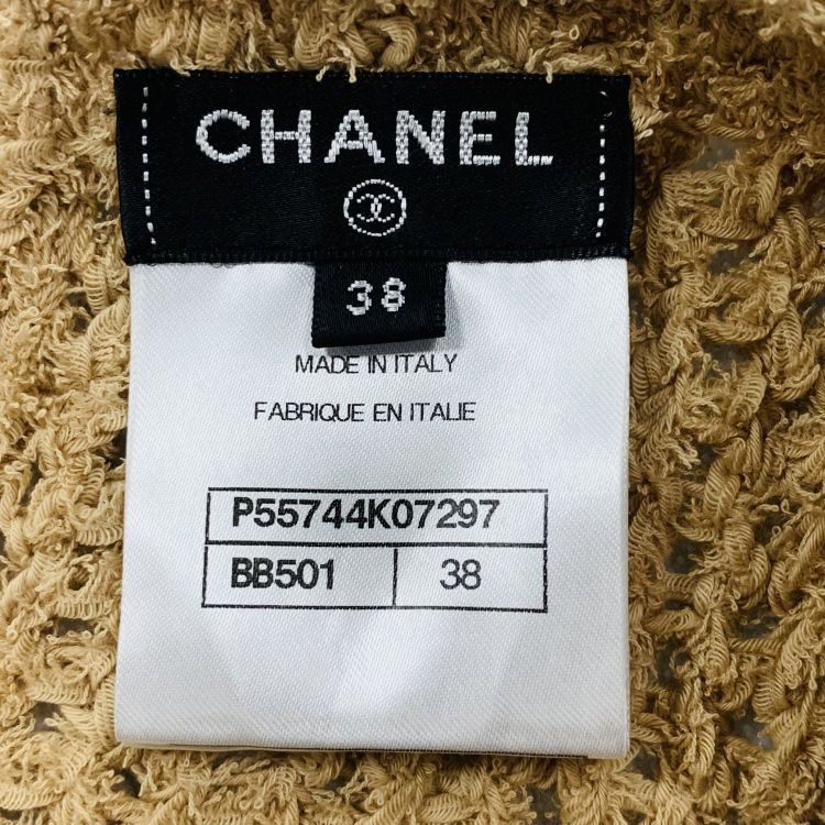Chanel Chanel Beige Knit Mini Dress Size 38 Size S / US 4 / IT 40 - 4 Thumbnail