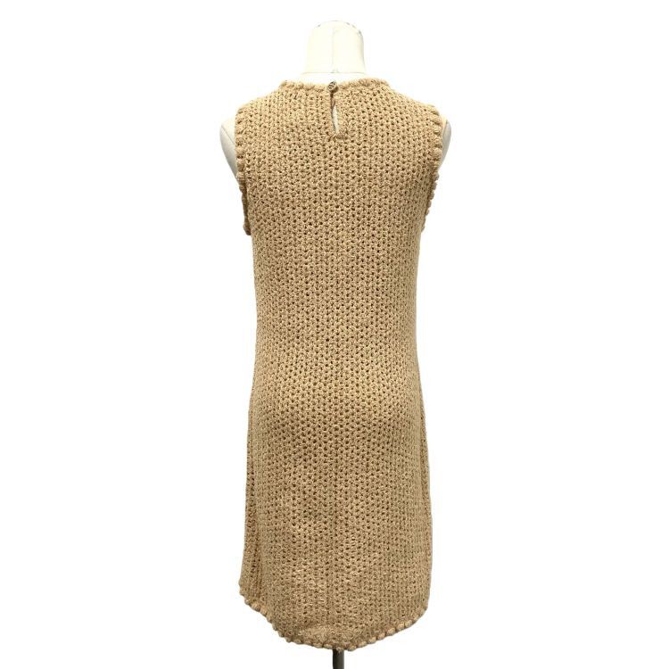 Chanel Chanel Beige Knit Mini Dress Size 38 Size S / US 4 / IT 40 - 2 Thumbnail