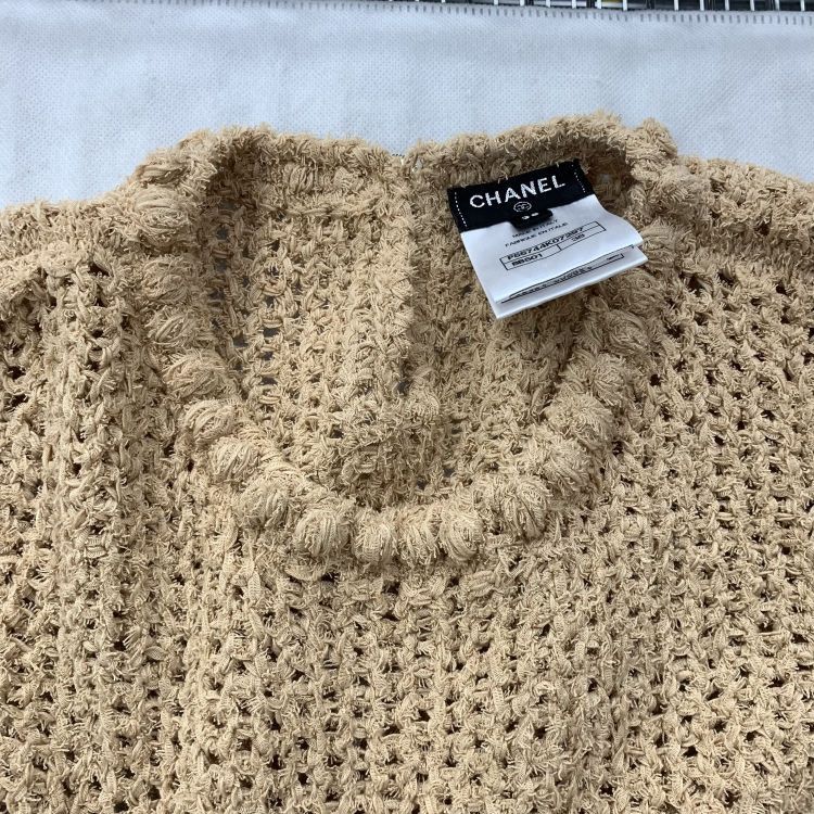 Chanel Chanel Beige Knit Mini Dress Size 38 Size S / US 4 / IT 40 - 6 Thumbnail