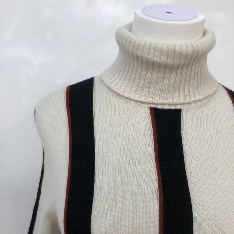 Chanel Chanel Striped Cashmere Turtleneck Sweater Size 36 Size XS / US 0-2 / IT 36-38 - 7 Thumbnail