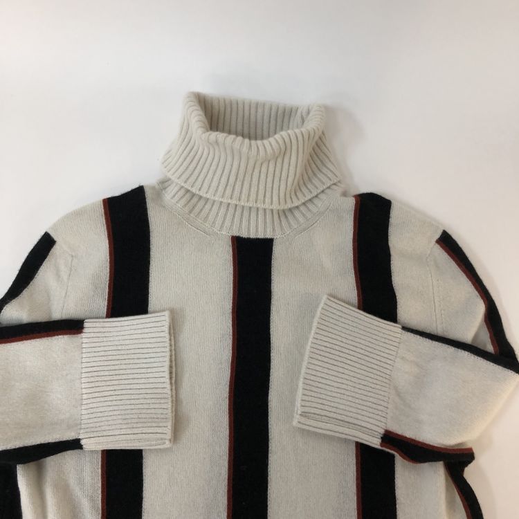 Chanel Chanel Striped Cashmere Turtleneck Sweater Size 36 Size XS / US 0-2 / IT 36-38 - 10 Thumbnail