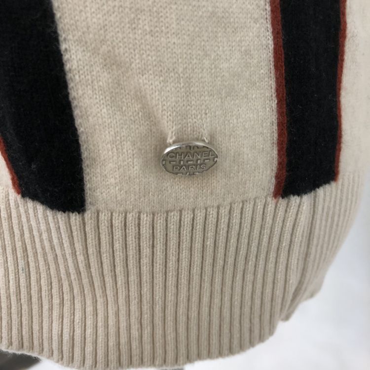 Chanel Chanel Striped Cashmere Turtleneck Sweater Size 36 Size XS / US 0-2 / IT 36-38 - 6 Thumbnail