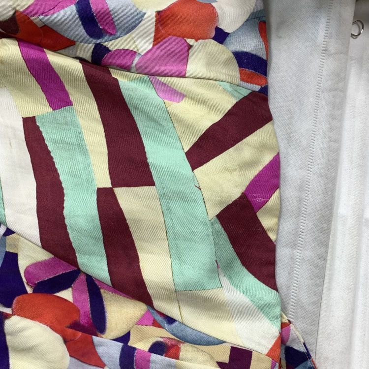 Chanel Chanel Multicolor Geometric Silk Midi Dress Size 38 Size S / US 4 / IT 40 - 10 Thumbnail