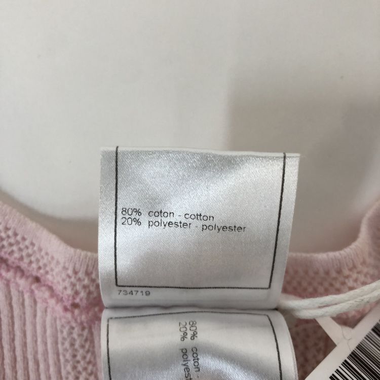 Chanel Chanel Pink Ribbed Short Sleeve Top Size 38 Size S / US 4 / IT 40 - 4 Thumbnail