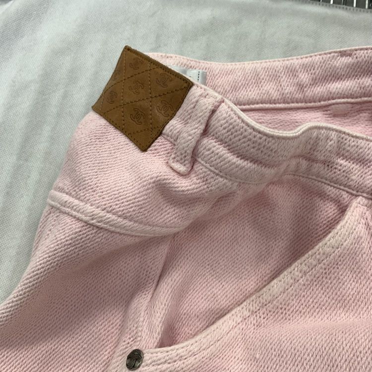 Chanel Chanel Pink Cotton Shorts Size 36 Size 26" / US 2 / IT 38 - 10 Thumbnail