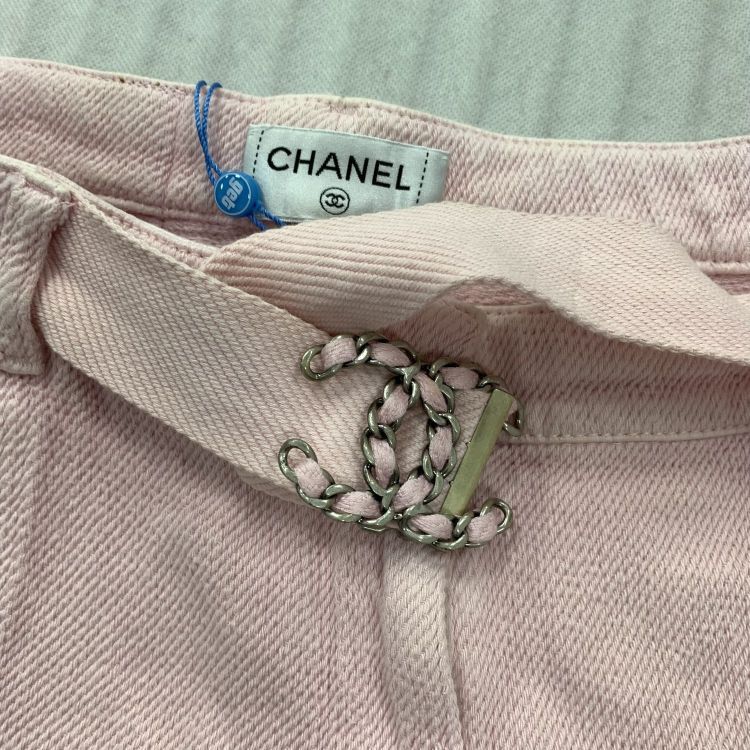 Chanel Chanel Pink Cotton Shorts Size 36 Size 26" / US 2 / IT 38 - 8 Thumbnail