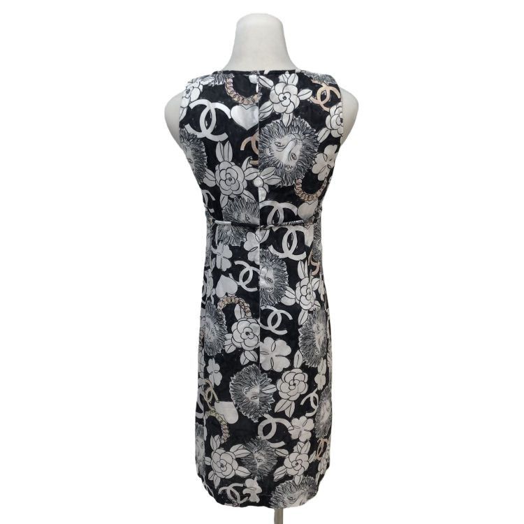 Chanel Chanel Lion Floral Print Midi Dress Size 38 Size S / US 4 / IT 40 - 2 Thumbnail