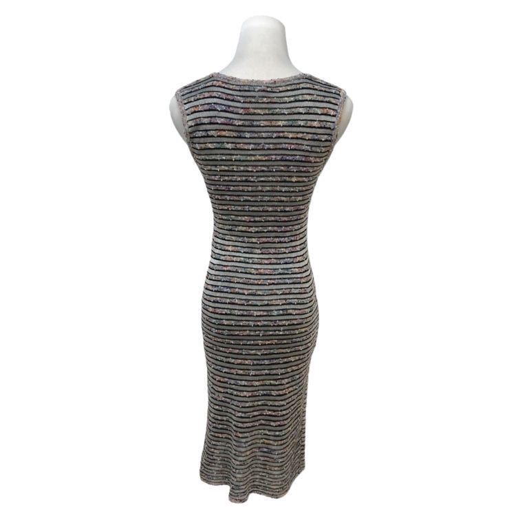 Chanel Chanel Multicolor Striped Midi Dress Size 36 Size XS / US 0-2 / IT 36-38 - 2 Thumbnail