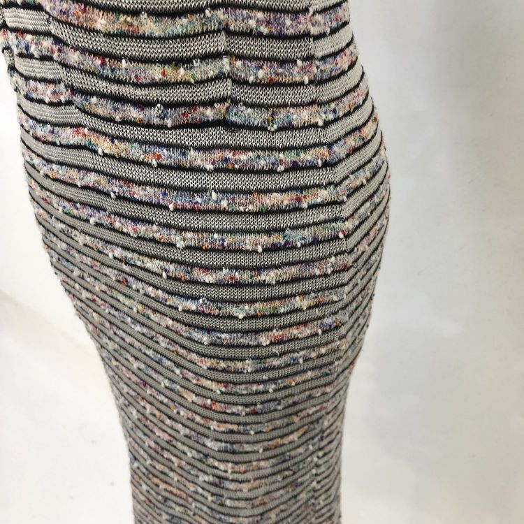 Chanel Chanel Multicolor Striped Midi Dress Size 36 Size XS / US 0-2 / IT 36-38 - 7 Thumbnail
