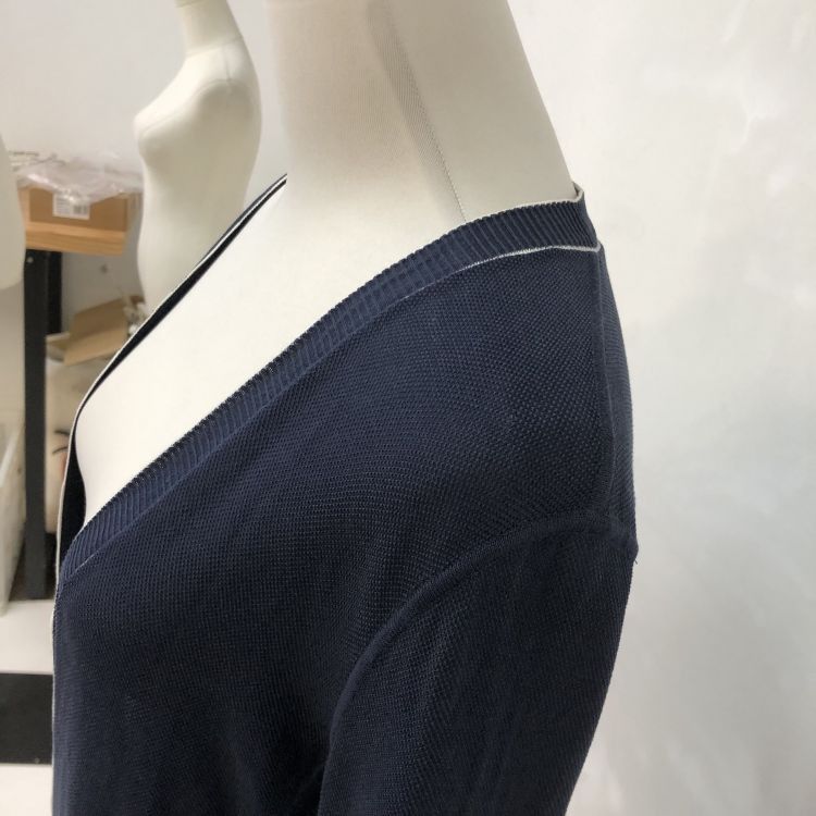 Chanel Chanel Navy Cotton Sweater Size 40 Size M / US 6-8 / IT 42-44 - 7 Thumbnail