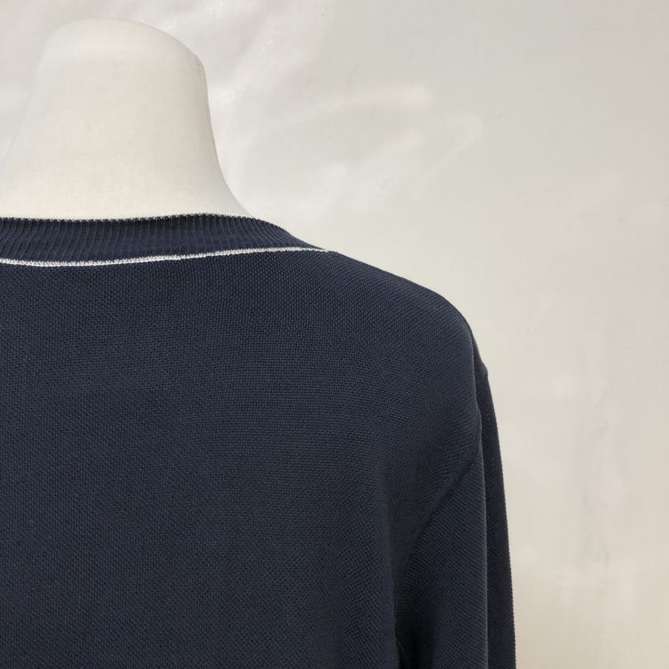 Chanel Chanel Navy Cotton Sweater Size 40 Size M / US 6-8 / IT 42-44 - 8 Thumbnail