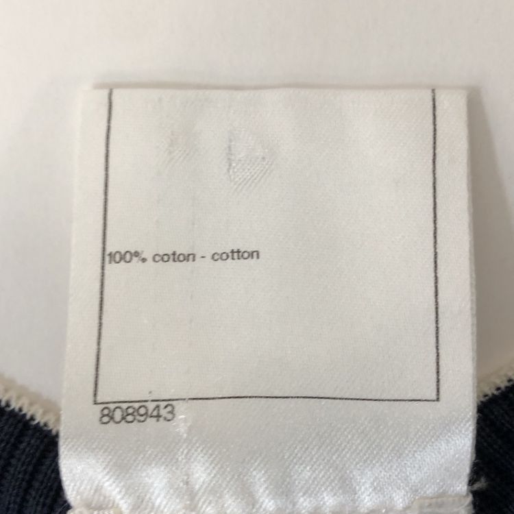 Chanel Chanel Navy Cotton Sweater Size 40 Size M / US 6-8 / IT 42-44 - 4 Thumbnail