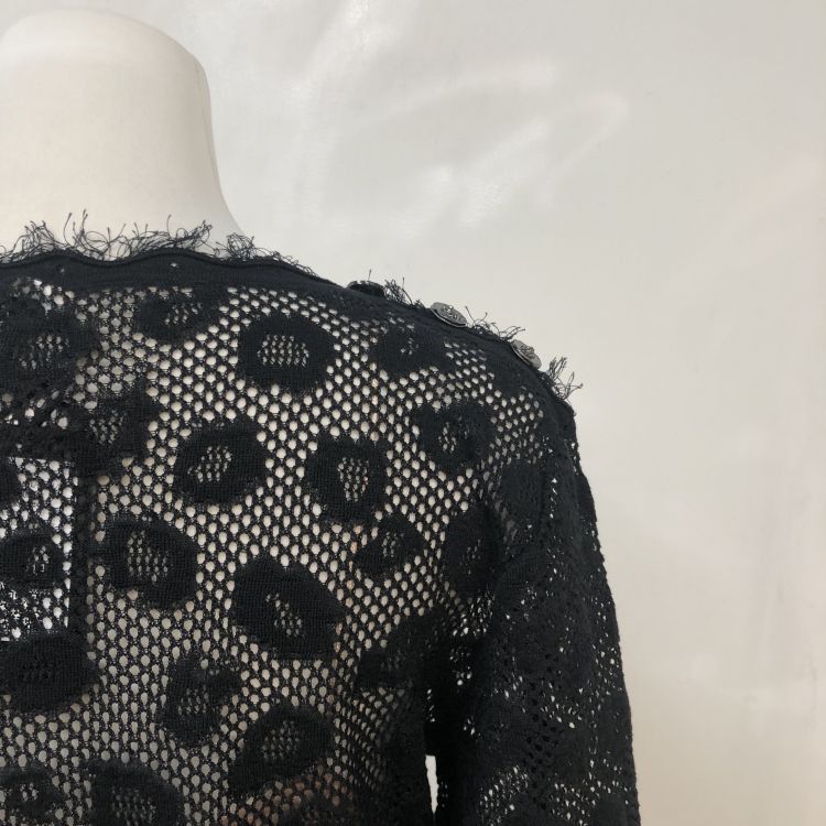 Chanel Chanel Black Patterned Mesh Dress Size 40 Size M / US 6-8 / IT 42-44 - 7 Thumbnail