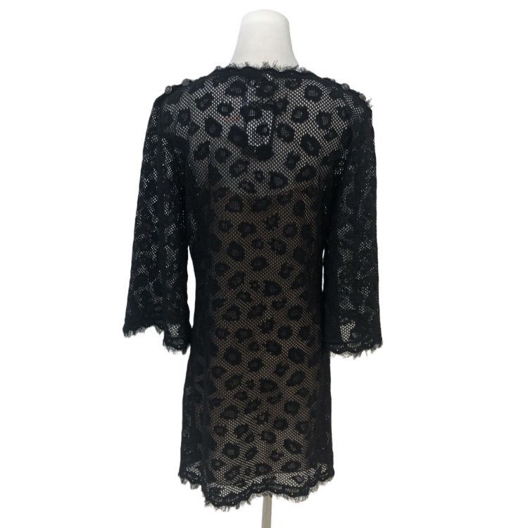 Chanel Chanel Black Patterned Mesh Dress Size 40 Size M / US 6-8 / IT 42-44 - 2 Thumbnail